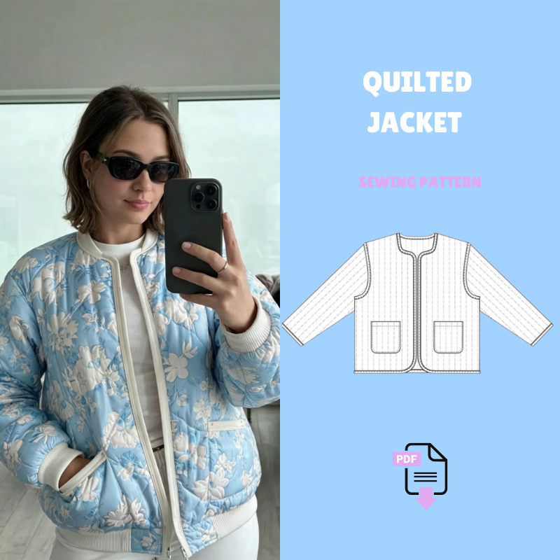 Quilted Jacket - PDF Sewing Pattern